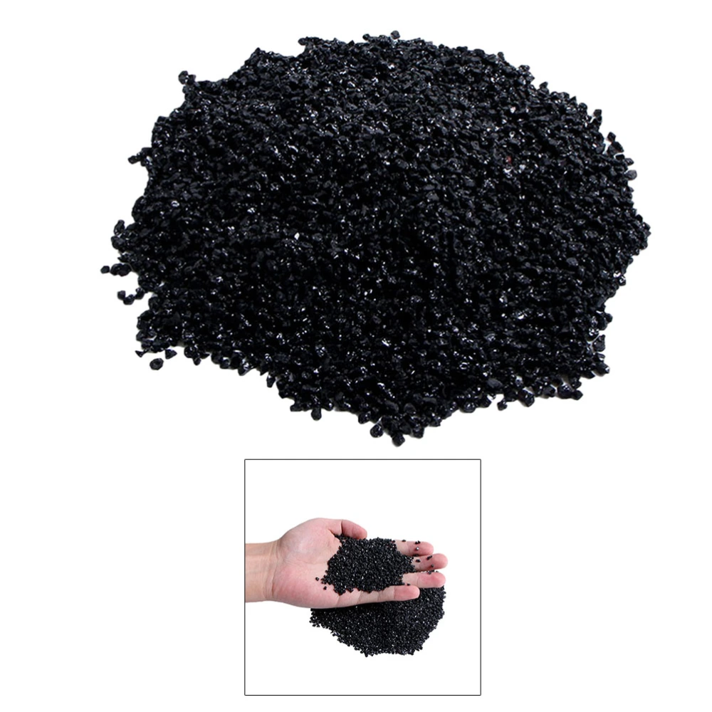 100g 2mm Tourmaline Crystal Stone for Jewelry Decoration Textiles Coatings Daily Use Electronic (Black)