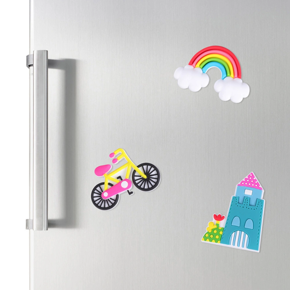 10pcs Fridge Magnets Rainbow Magnets Refrigerator Magnets Refrigerator Decors