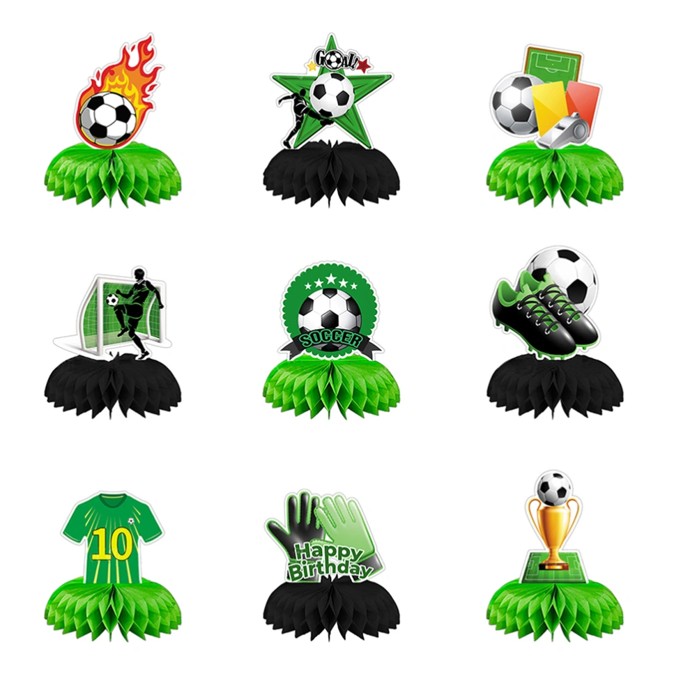 1 Set Honeycomb Soccer Balls Decoration Birthday Party Honeycomb Soccer Balls