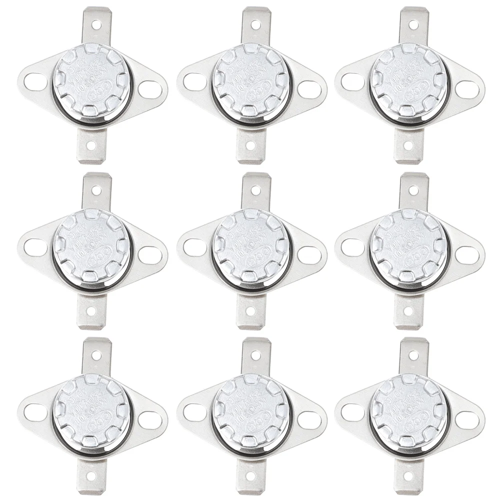 10pcs Thermal Switch Thermostat Temperature Control Switch Normally Open Switch