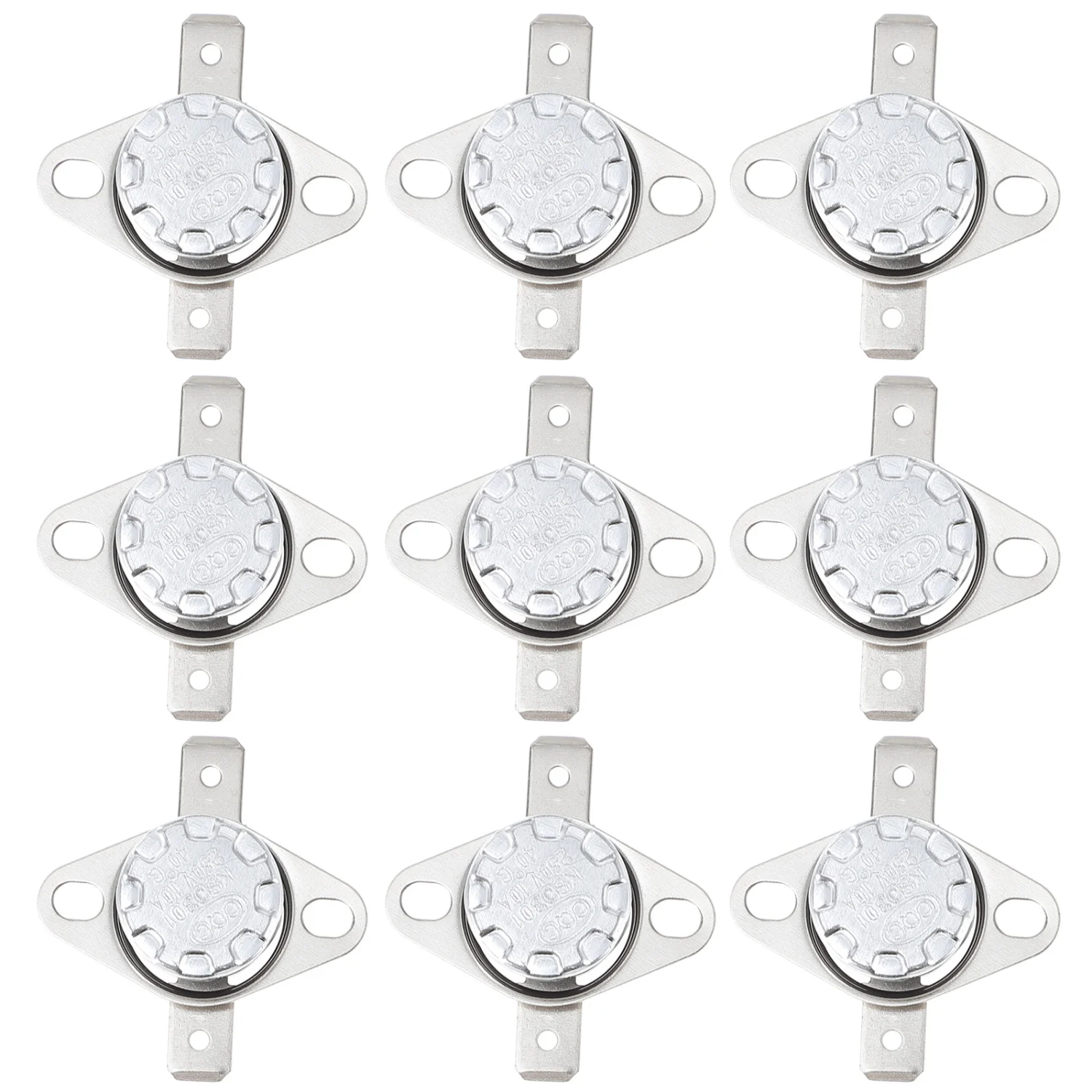 10pcs Thermal Switch Thermostat Temperature Control Switch Normally Open Switch