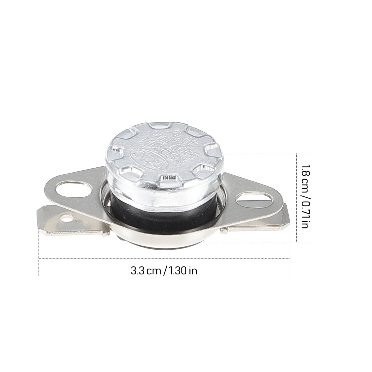 10pcs Thermal Switch Thermostat Temperature Control Switch Normally Open Switch