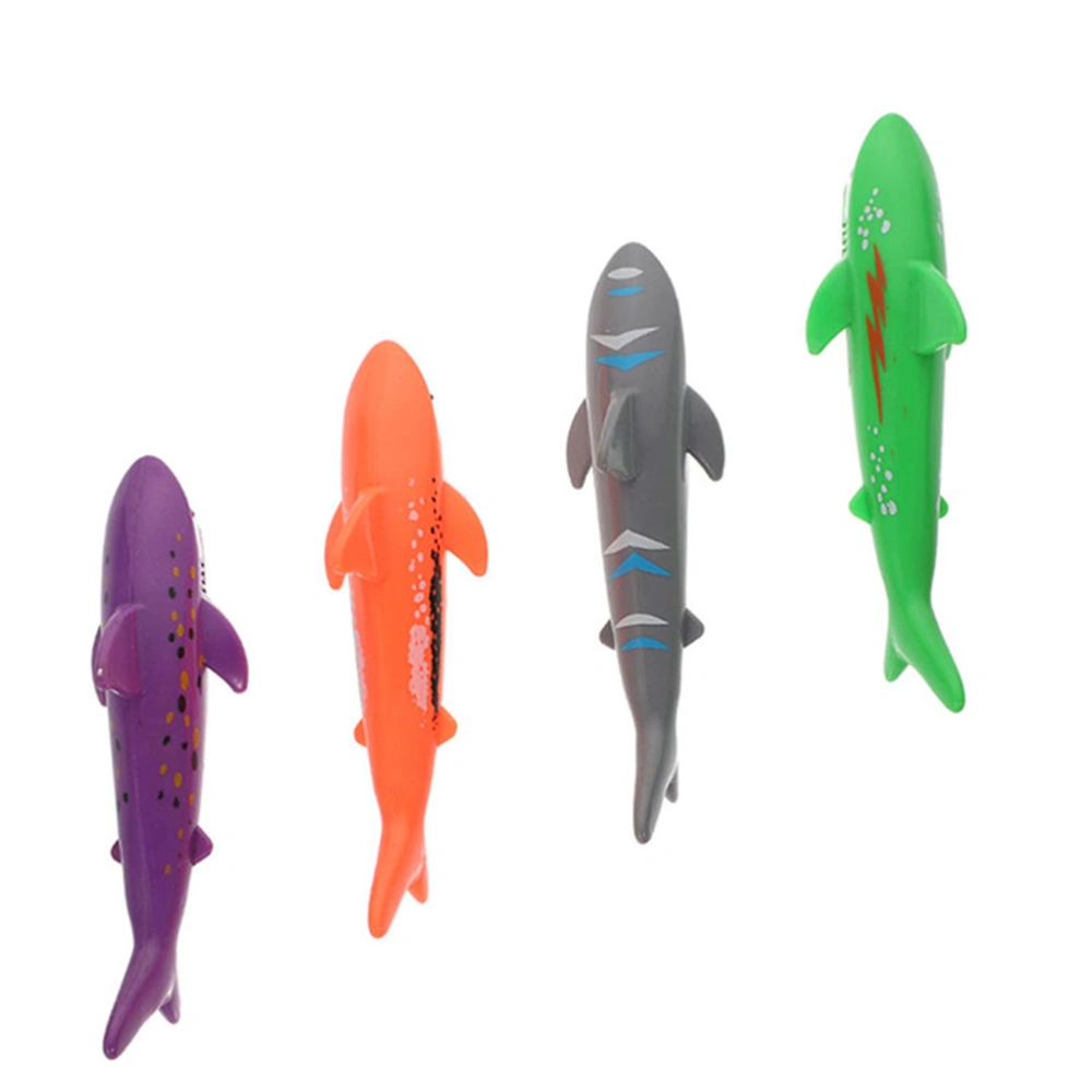 4Pcs Interesting Diving Toys Multi-function Pool Sharks Adorable Pool Toys Kids Accessory