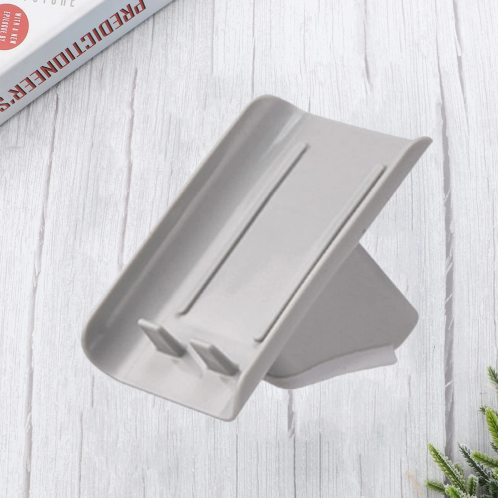 Plastic Tilt Shape Soap Box Bathroom Simple Soap Rack Soap Holder Supplies Soap Drying Tools for Home Bathroom Kitchen (Grey)