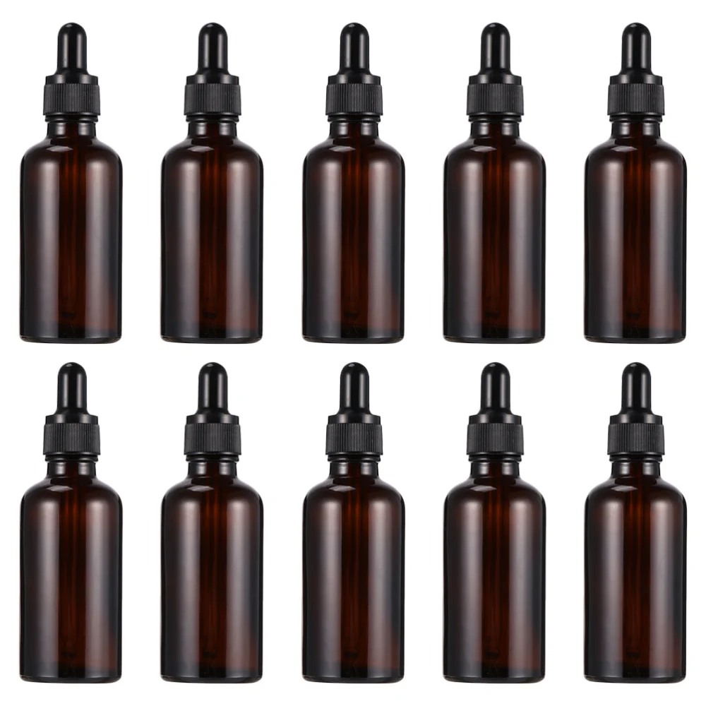 10 Pcs Dropper Bottles Travel Essential Oil Bottles Refillable Sub Bottles