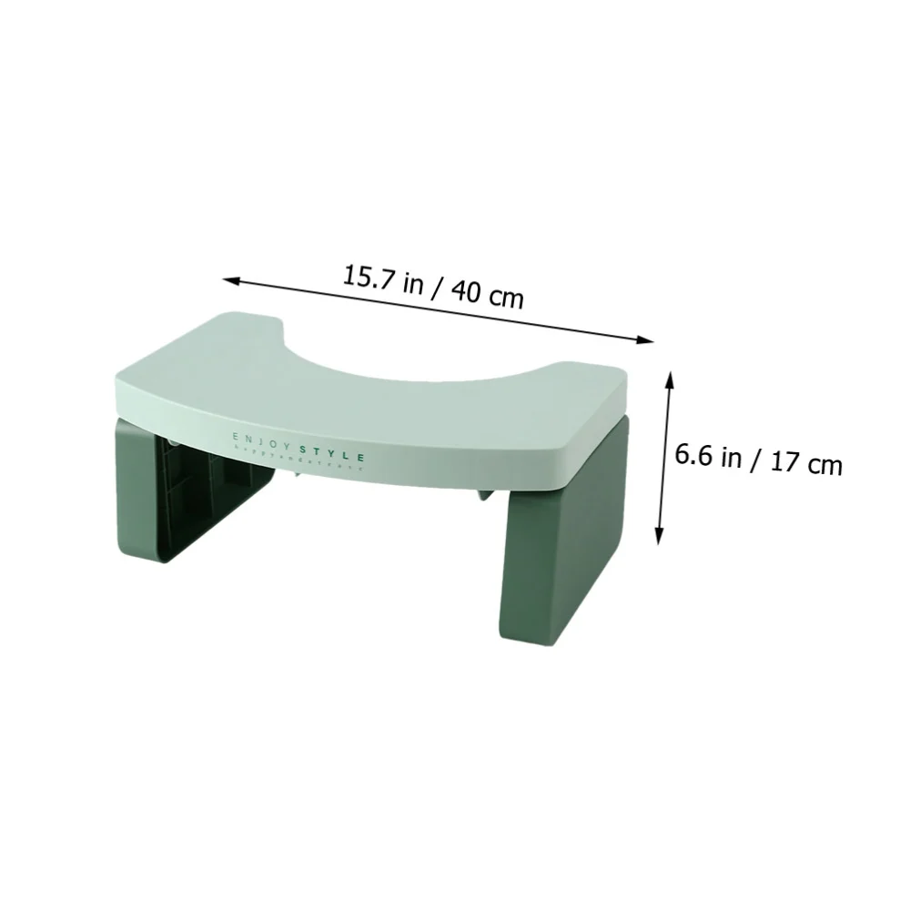 1Pc Simple Plastic Toilet Stool Kids Household Footstool for Bathroom (Green)