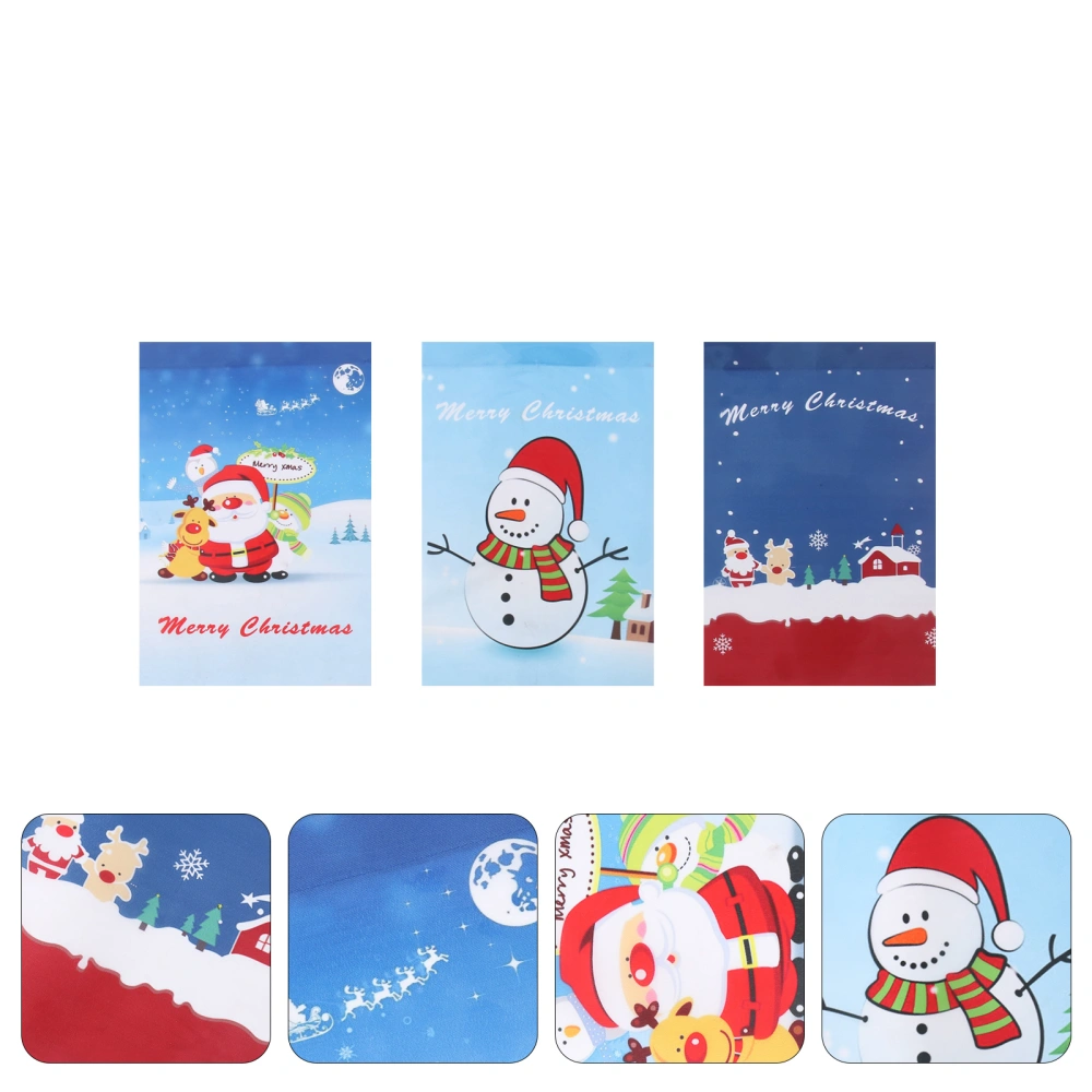 3Pcs Lovely Christmas Garden Banner Christmas Garden Flag for Home Decor