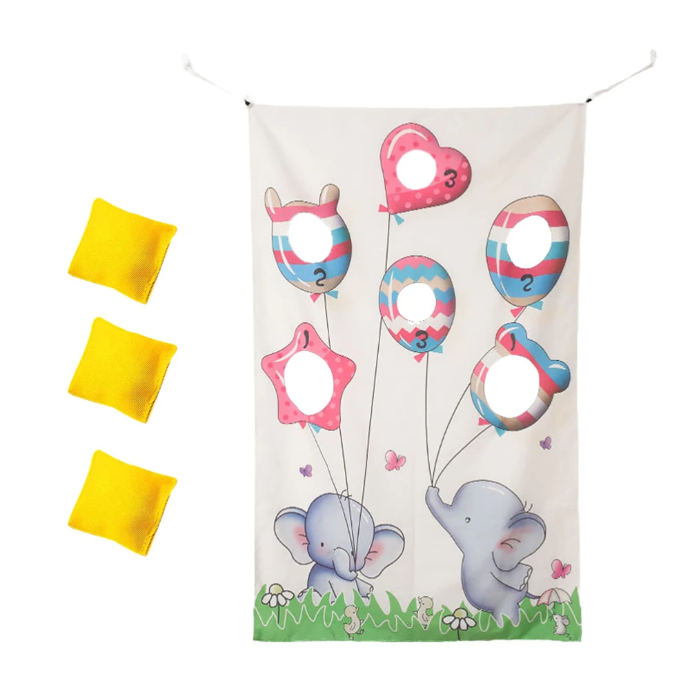 1 Set Creative Toss Game Flag Cornhole Game Plaything Supply Room Flag Decor