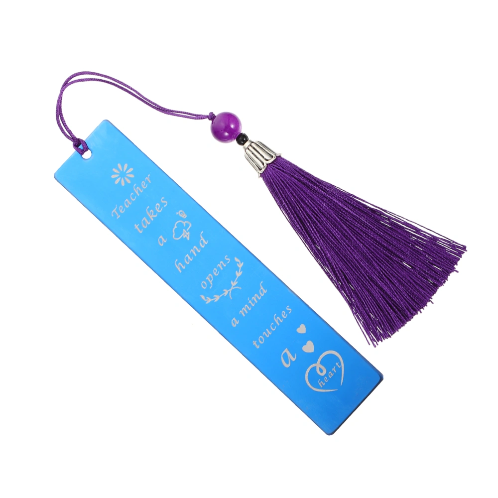 Decorative Book Mark Delicate Tassel Bookmark Stainless Steel Bookmark Read Accessory