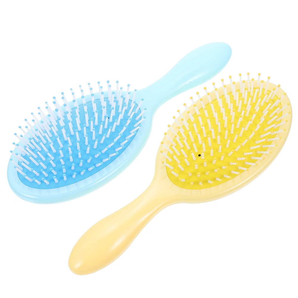 2Pcs Plastic Air Cushion Hair Combs Hairdressing Brushes Female Detangling Combs