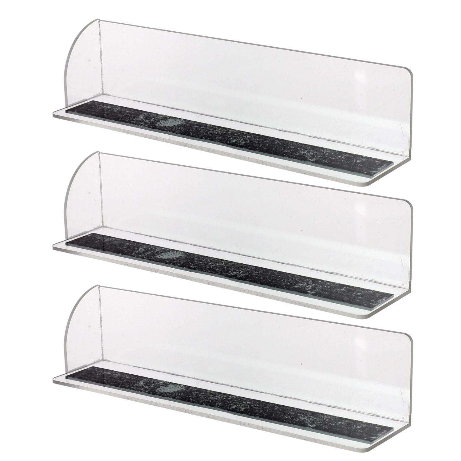 3Pcs Transparent Shelf Dividers Commodity Shelf Separators Multi-function Magnetic Dividers