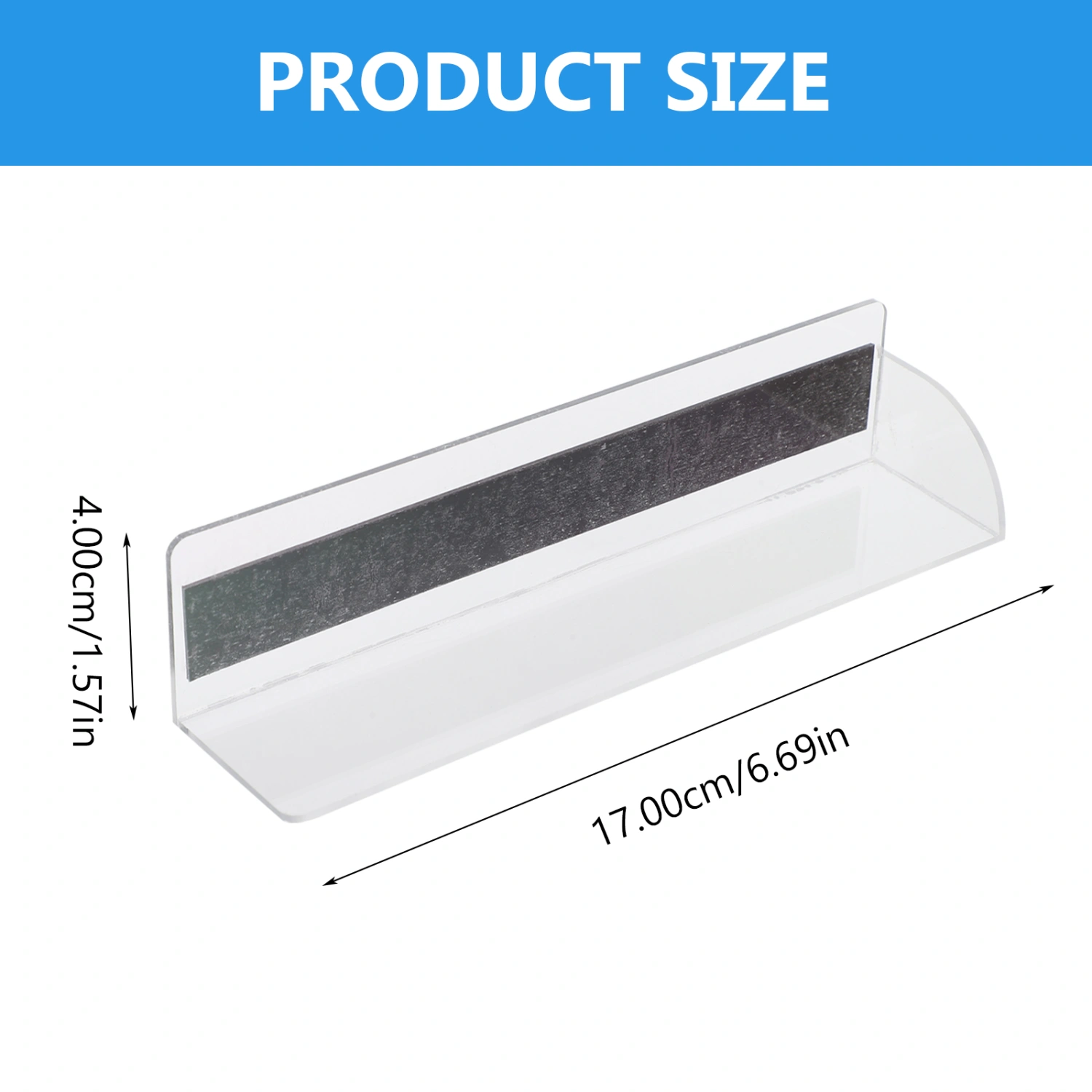 3Pcs Transparent Shelf Dividers Commodity Shelf Separators Multi-function Magnetic Dividers