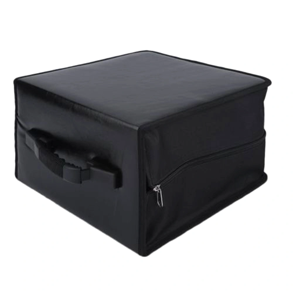 360 Discs Portable CD DVD Wallet Holder Bag Case Album Organizer Media Storage Box (Black)