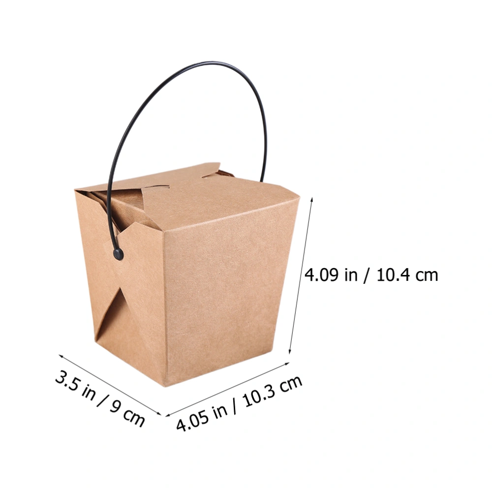 20pcs Disposable Take-out Food Boxes Chicken Popcorn Snacks Takeaway Boxes for Outdoor