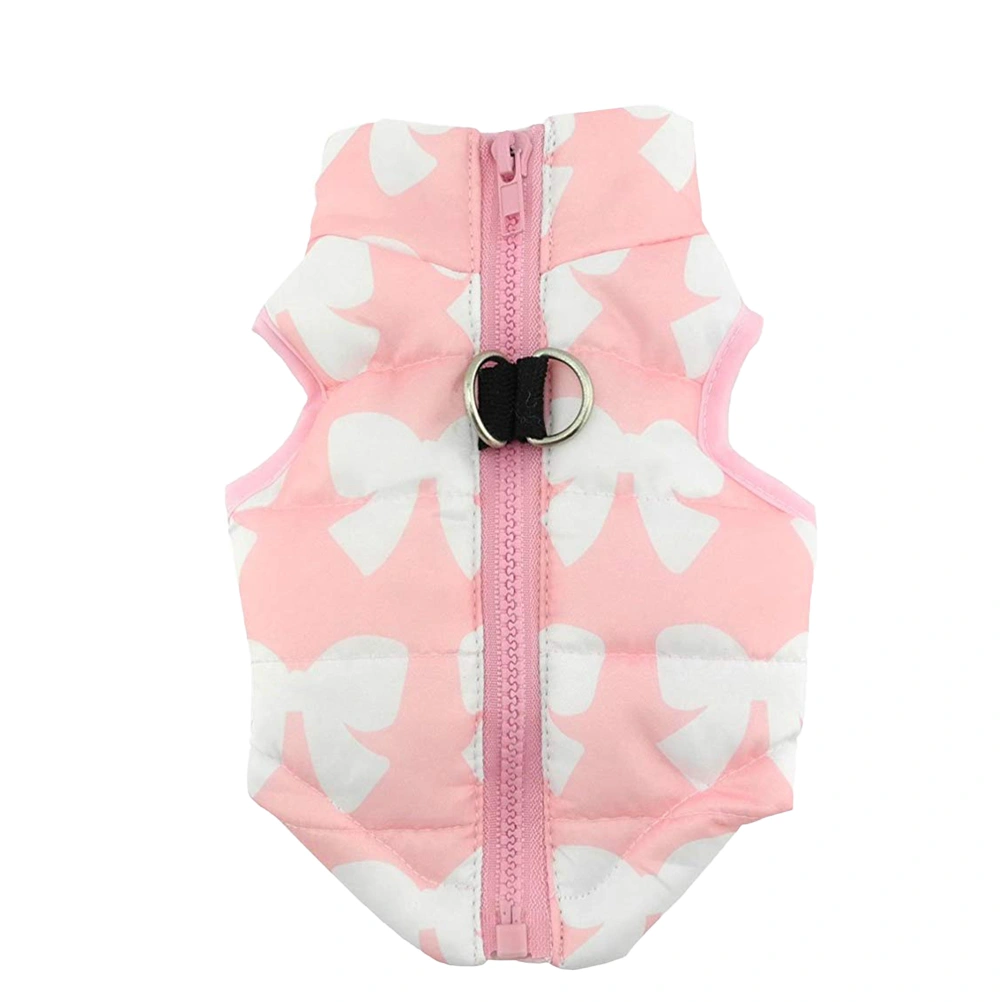 Pet Dog Winter Vest Waterproof Dog Warm Pet Coat Pet Clothes Dog Apparel Pet Supplies for Dog Pet Size XL Pink