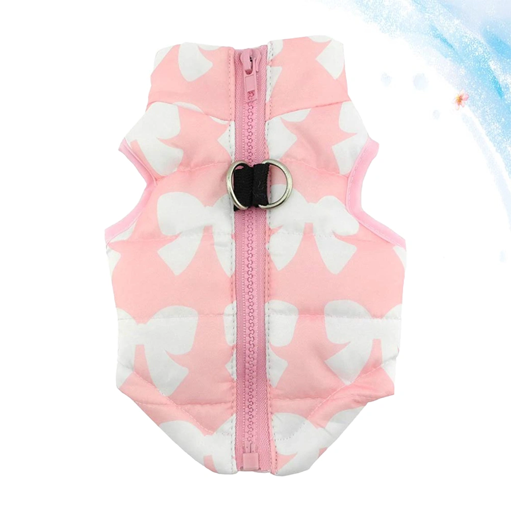 Pet Dog Winter Vest Waterproof Dog Warm Pet Coat Pet Clothes Dog Apparel Pet Supplies for Dog Pet Size XL Pink