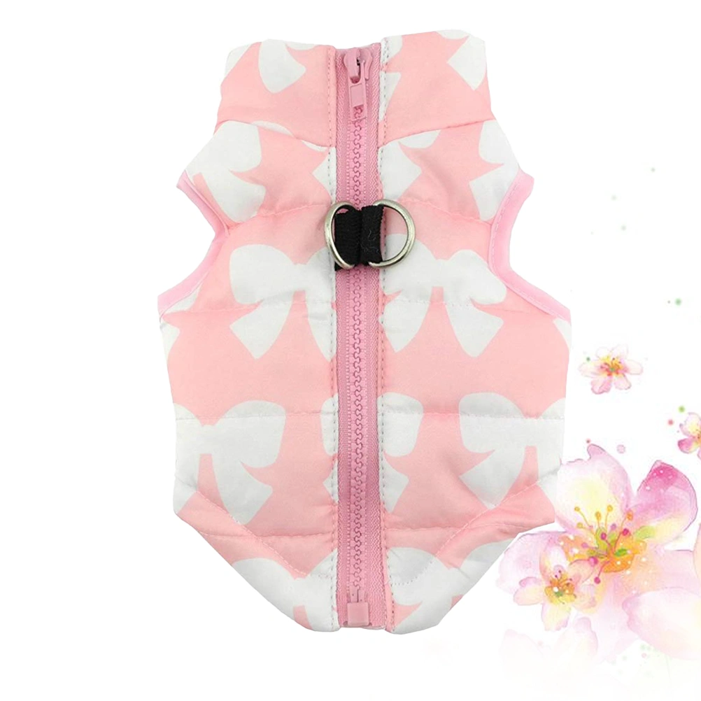 Pet Dog Winter Vest Waterproof Dog Warm Pet Coat Pet Clothes Dog Apparel Pet Supplies for Dog Pet Size XL Pink