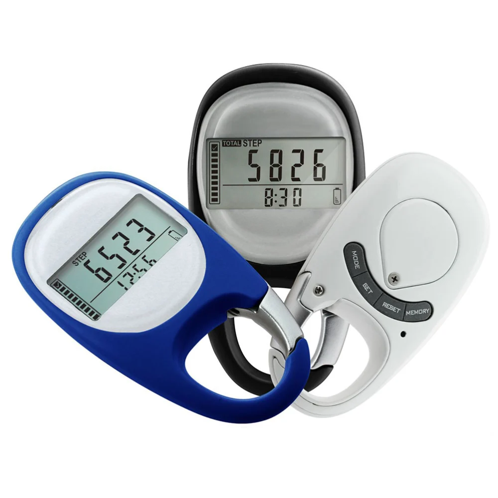 Mountain Climbing Running Pedometer with Clip Adults Fitness Information Tool