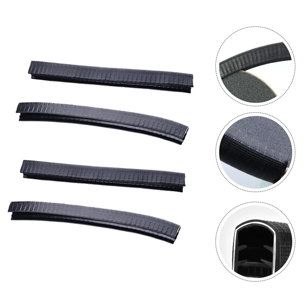 2 Pairs of Anti-collision Skateboard Bumper Strip Skate Board Protection Strip