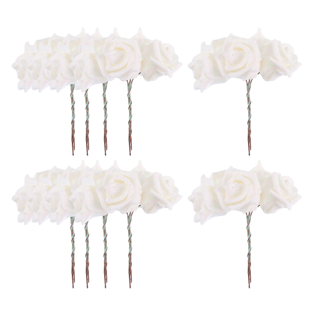 50 Pcs Simulated Flower Hex Flower Artificial Flower Props Wedding Flower Decor