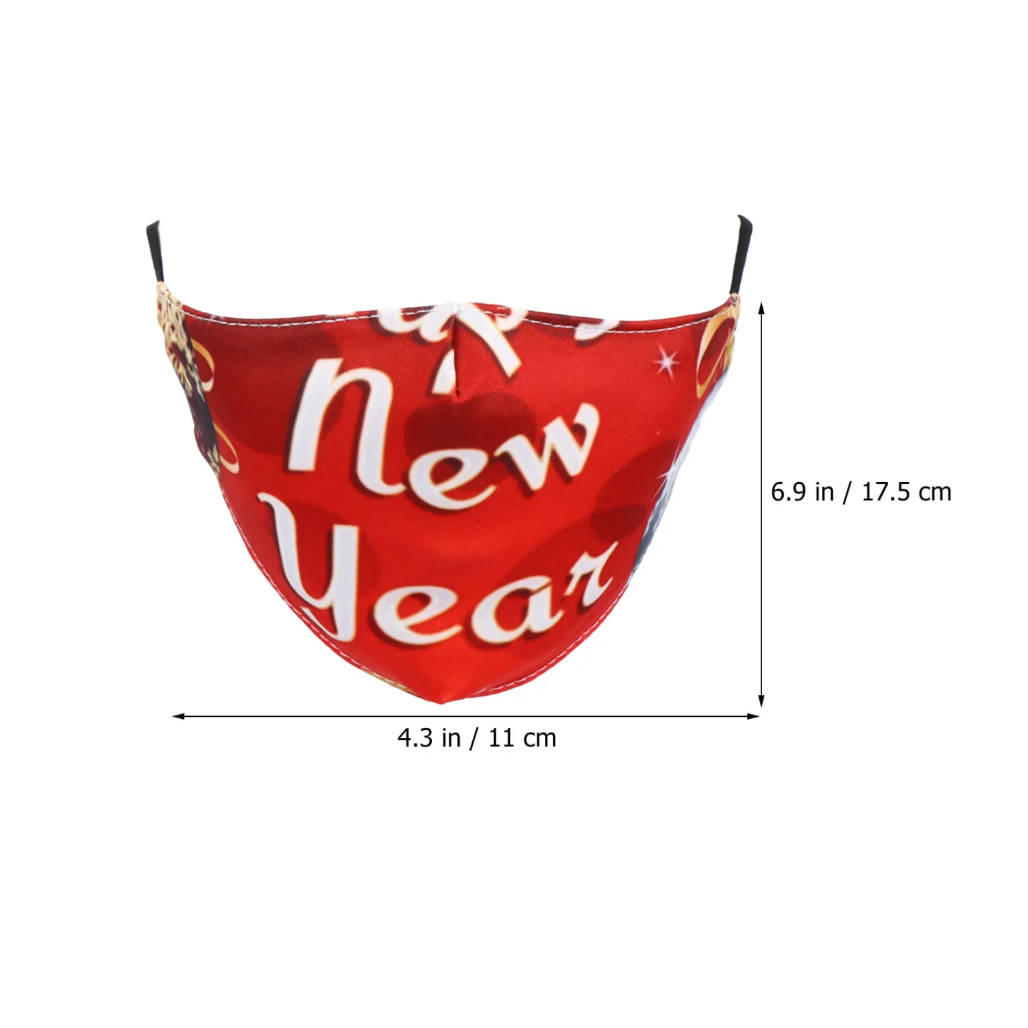 1pc Christmas Mouth Cover Merry Christmas Pattern Face Cover Face Mask
