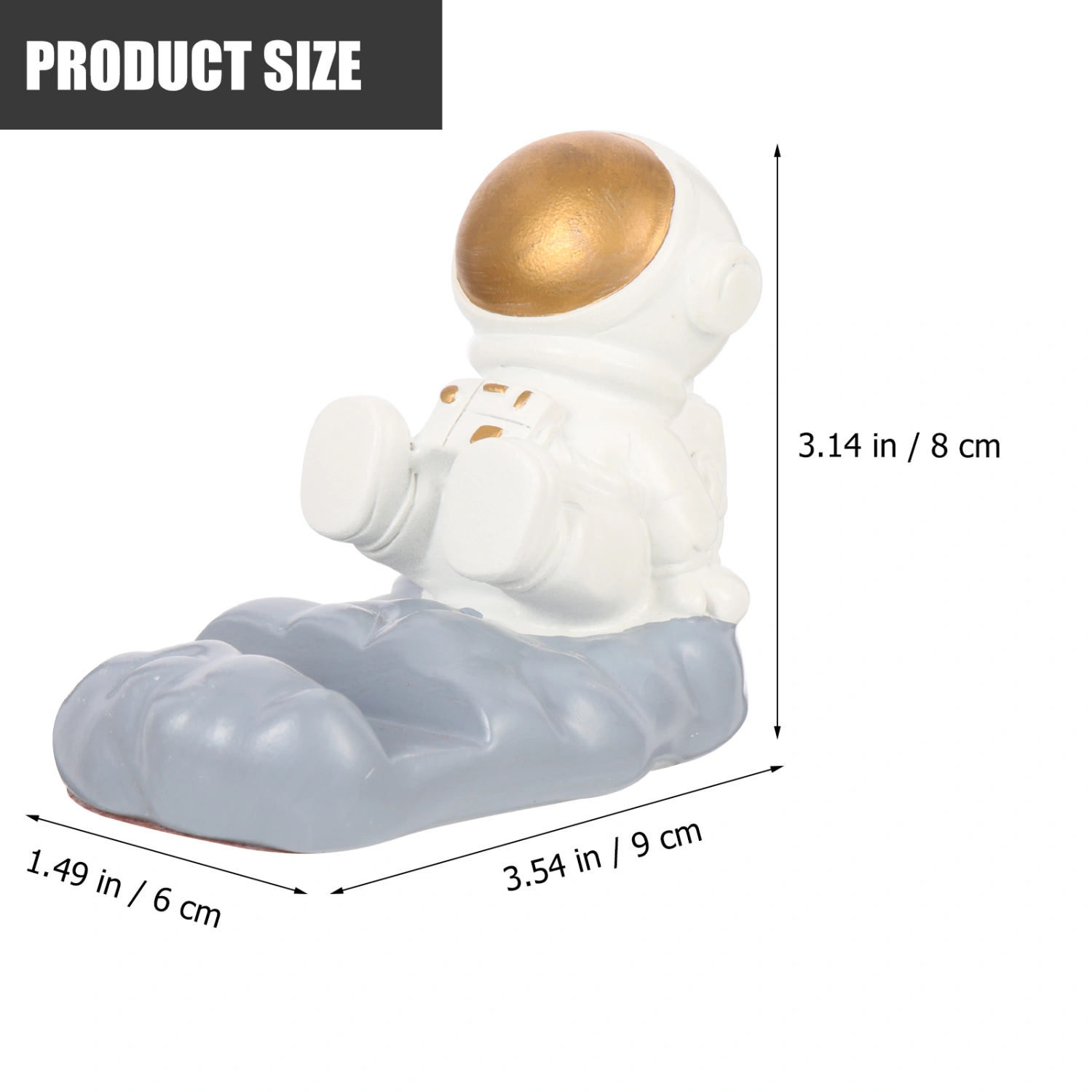 Creative Astronaut Phone Stand Office Desk Resin Decoration Birthday Gift
