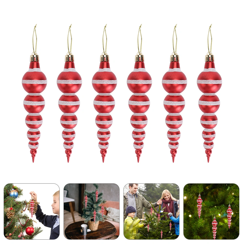 6Pcs Christmas Tree Hanging Ball Ornaments Decoration Pendants Xmas Party Favors