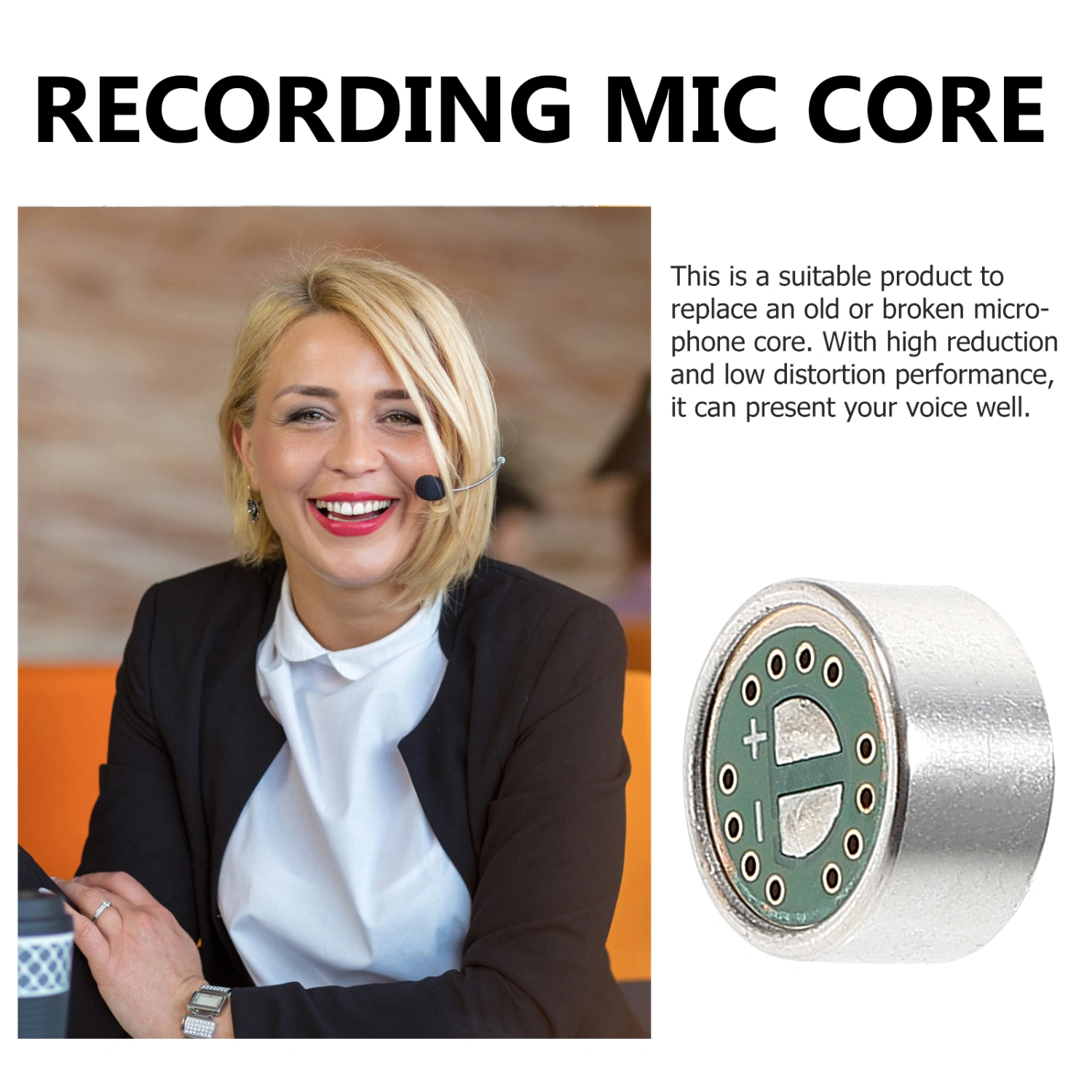 Anti-interference Handheld Microphone Core Noise Reduction Mic Condenser Core