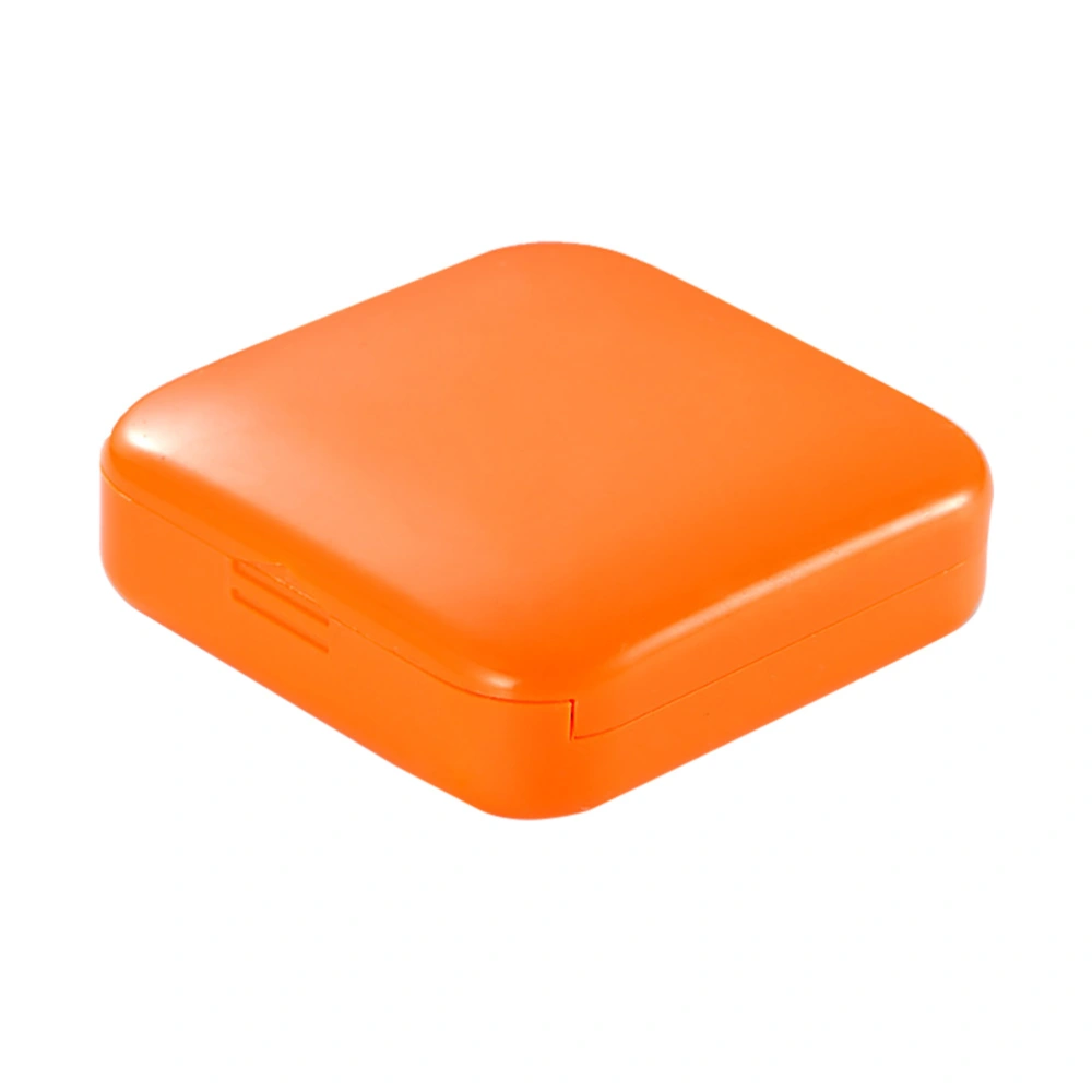 2 Grids Mini Pill Box Portable Plastic Pills Medicine Storage Case Box Container (Orange)