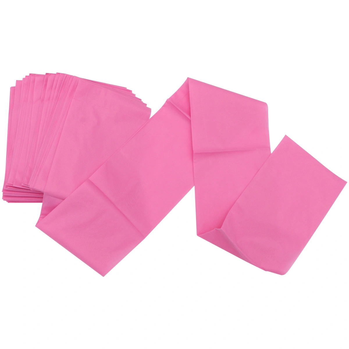 10PCS 175x75CM Thickened One-time Beddings Sheets Degradable Bed Cover Nonwoven Bedding Supplies for Travel SPA (Pink)