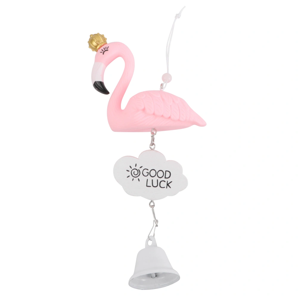 Little Flamingo Wind Chimes Hanging Wind Bell Outdoor Indoor Animal Shaped Ornaments Home Car Decoration Birthday Gift