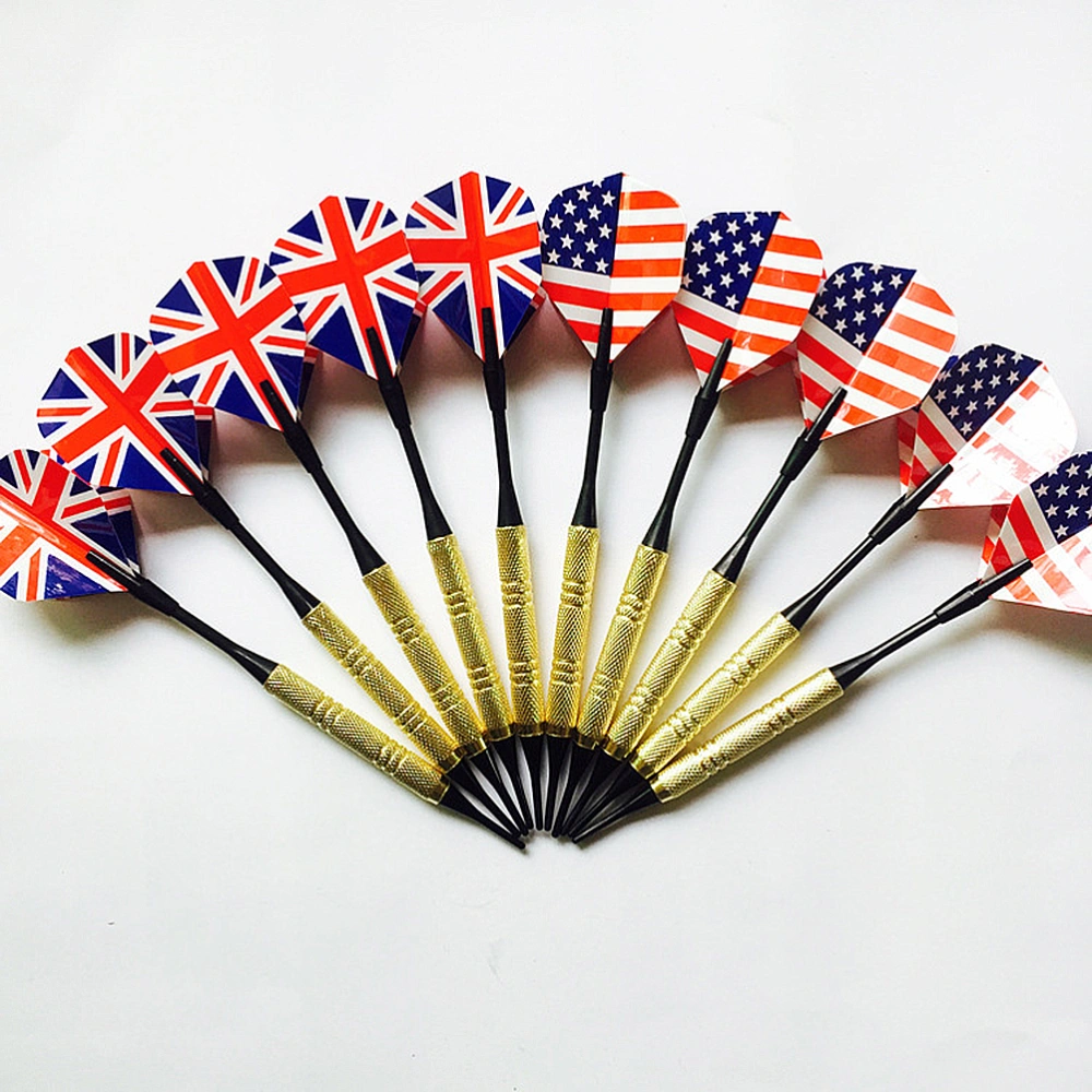 1 Set 14g Electronic Darts Pin-type Darts Sports Supplies Colorful (12Pcs Darts 36Pcs Dart Tips)