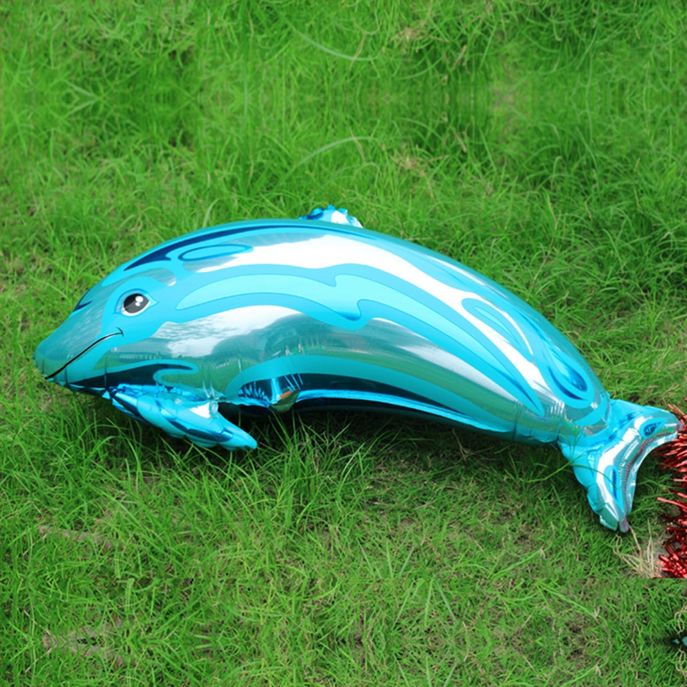 Giant Dolphin Aluminum Foil Balloons For Party Wedding Ceremony (Blue)