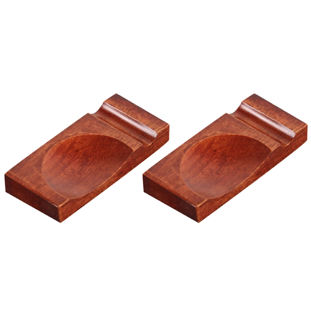 2pcs Japanese-style Chopsticks Rests Wooden Chopsticks Holder Spoon Stand Dinner Table Decoration for Home Restaurant