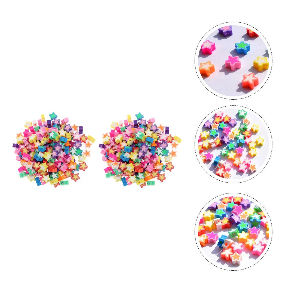 200pcs Jewelry Bracelet DIY Polymer Clay Beads Jewelry Making Bracelet Beads