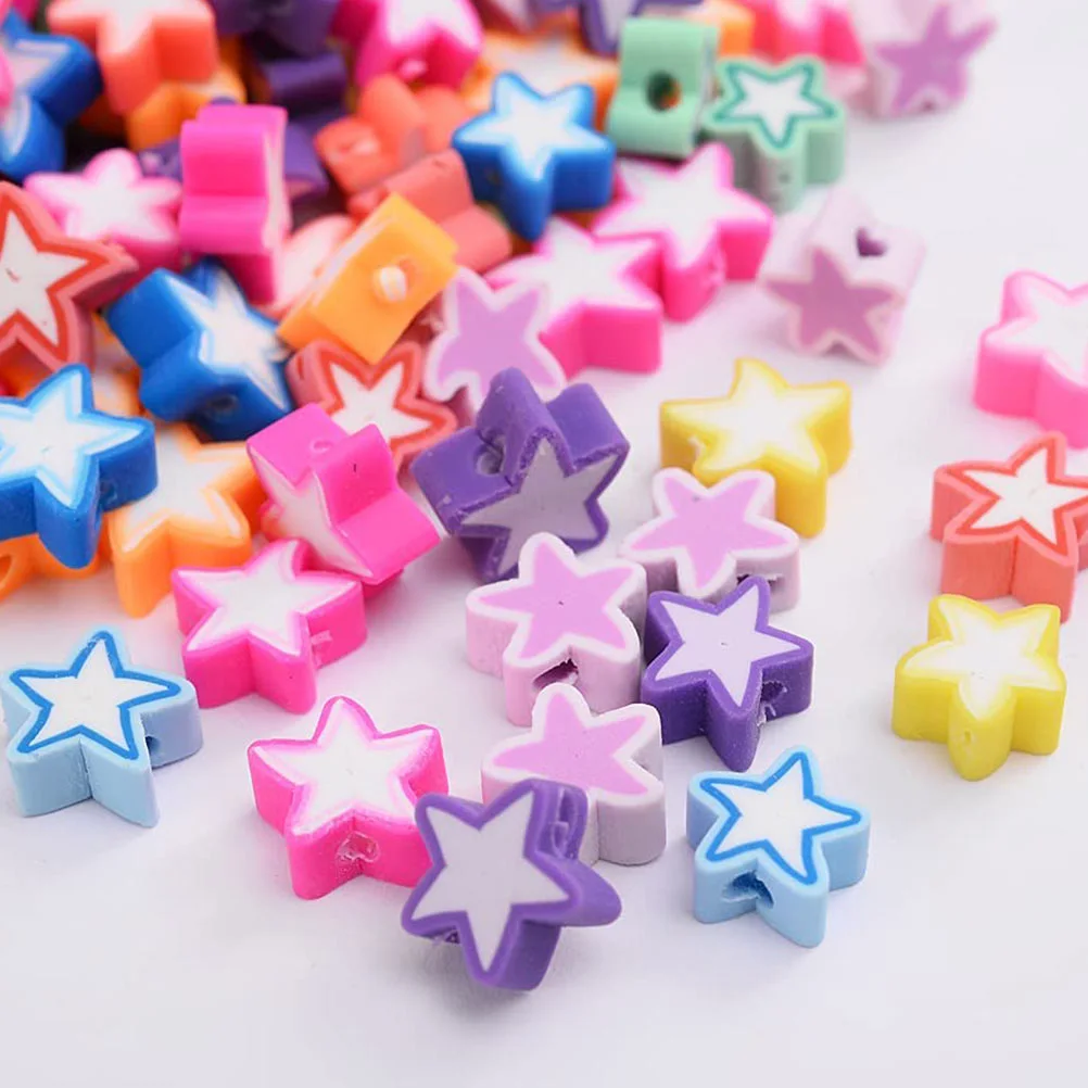 200pcs Jewelry Bracelet DIY Polymer Clay Beads Jewelry Making Bracelet Beads