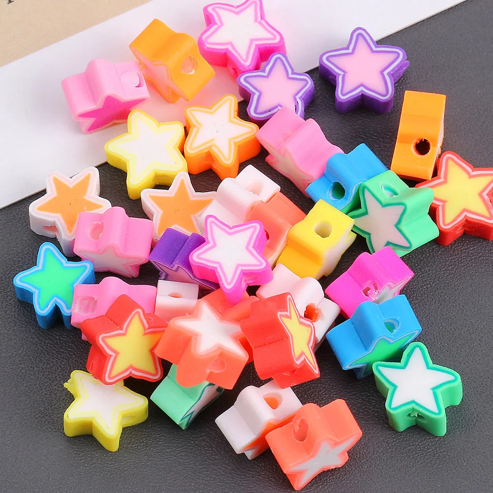 200pcs Jewelry Bracelet DIY Polymer Clay Beads Jewelry Making Bracelet Beads