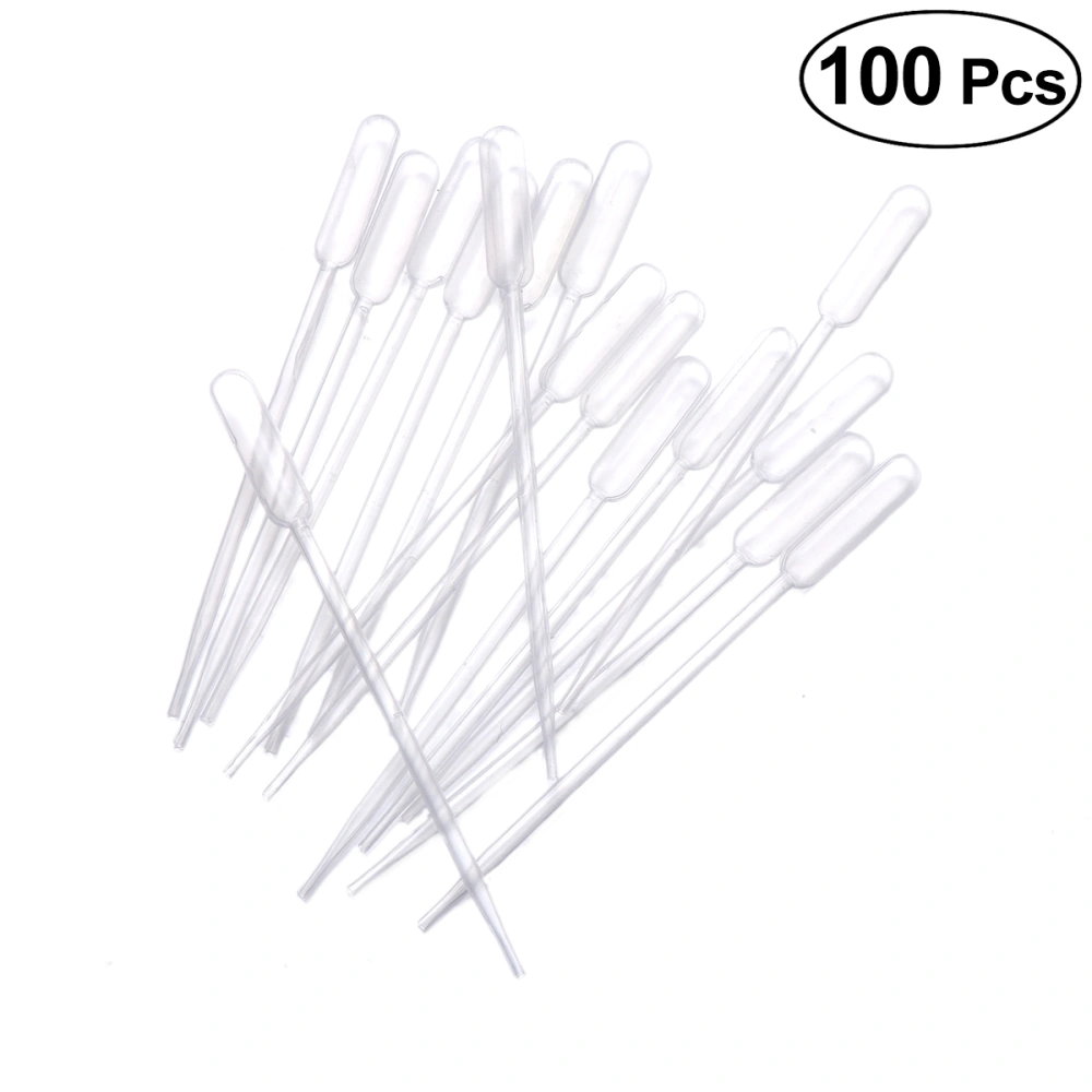 100pcs 0.5ml Disposable Plastic Transfer Pipette Graduated Droppers Essential Oils Pipettes with Scale