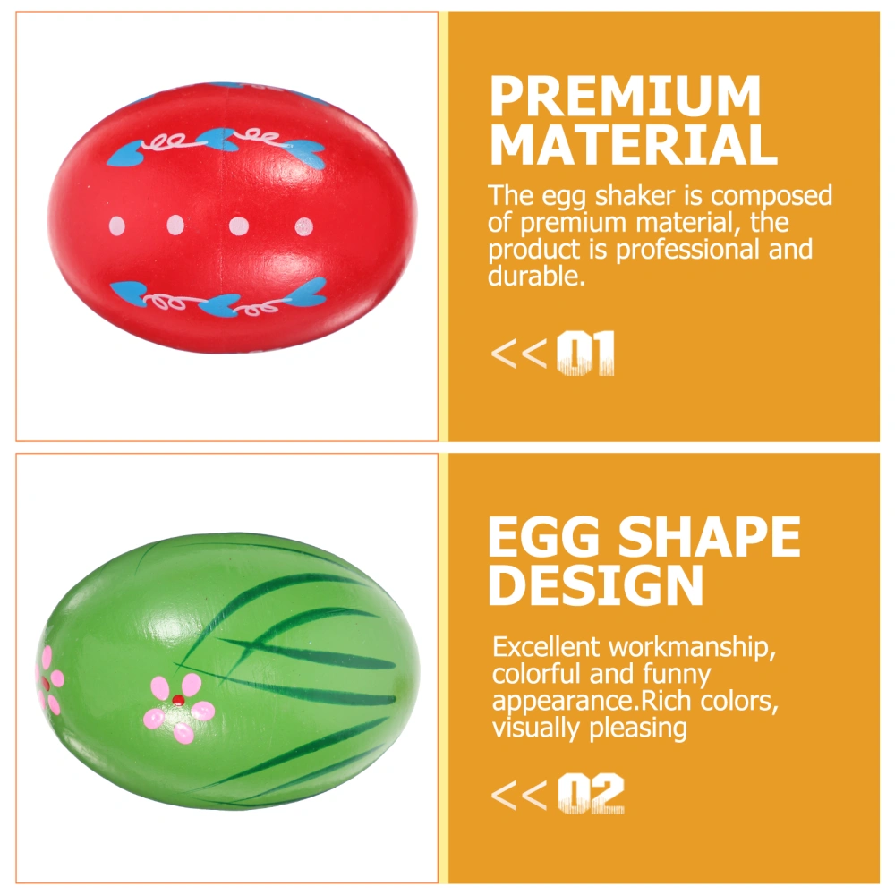 4pcs Musical Egg Shakers Early Educational Egg Shakers Percussion Instruments