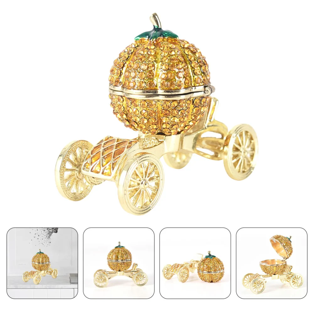 Pumpkin Car Storage Box European Style Jewelry Box Proposal Ring Box Wedding Gift