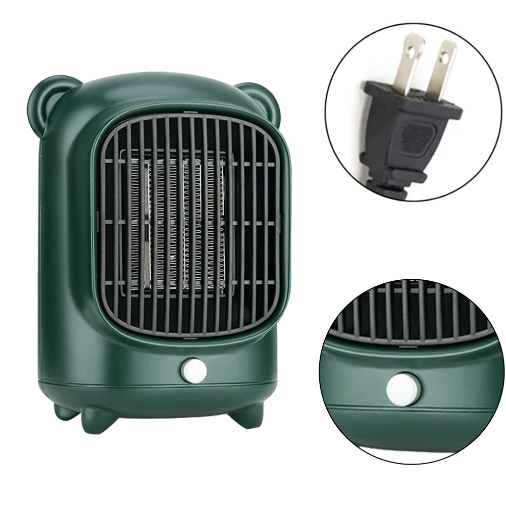 Electric Heater Home Heater Portable Air Warmer Office Warmer Fan(US Plug)