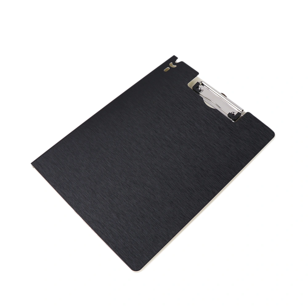 1PC Plastic A4 Clipboard Profile Clip Hardboard Paper Holder Writing Memo Folder for School Office (Black)