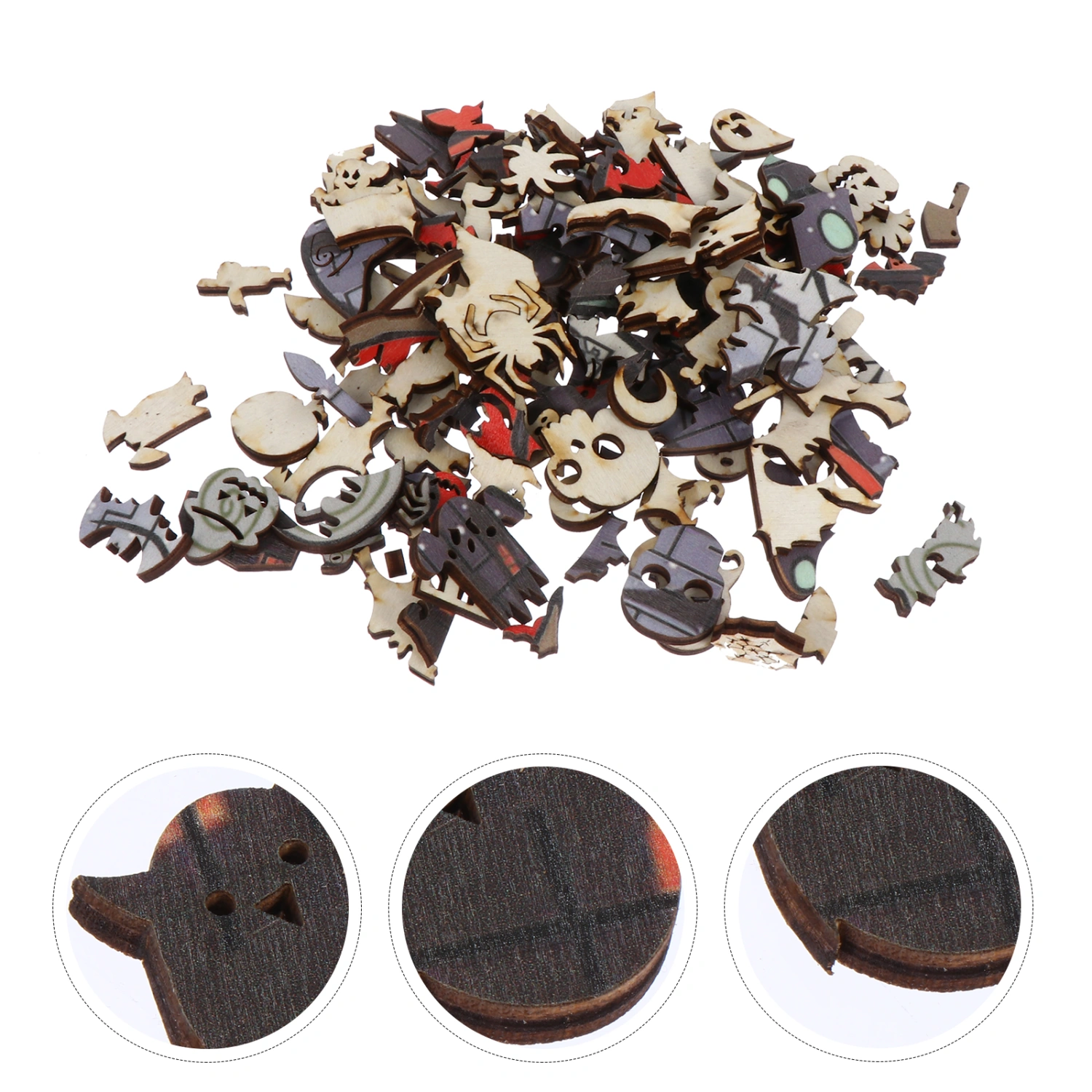1 Set Wooden Jigsaw Toys Puzzle Toys Educational Playthings for Kids (Assorted Color)