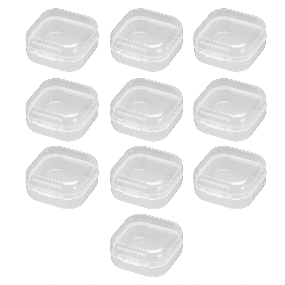 24pcs Mini Clear Box Empty Case with Lid Earplug Jewelry Small Item Storage Box