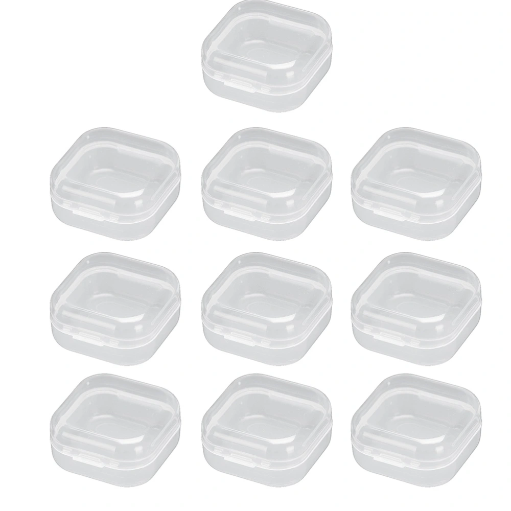 24pcs Mini Clear Box Empty Case with Lid Earplug Jewelry Small Item Storage Box