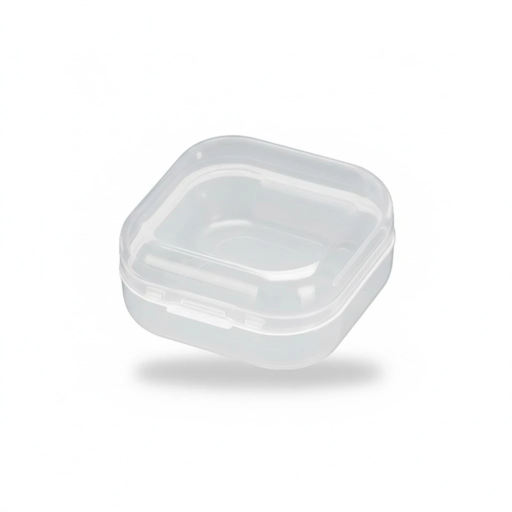 24pcs Mini Clear Box Empty Case with Lid Earplug Jewelry Small Item Storage Box