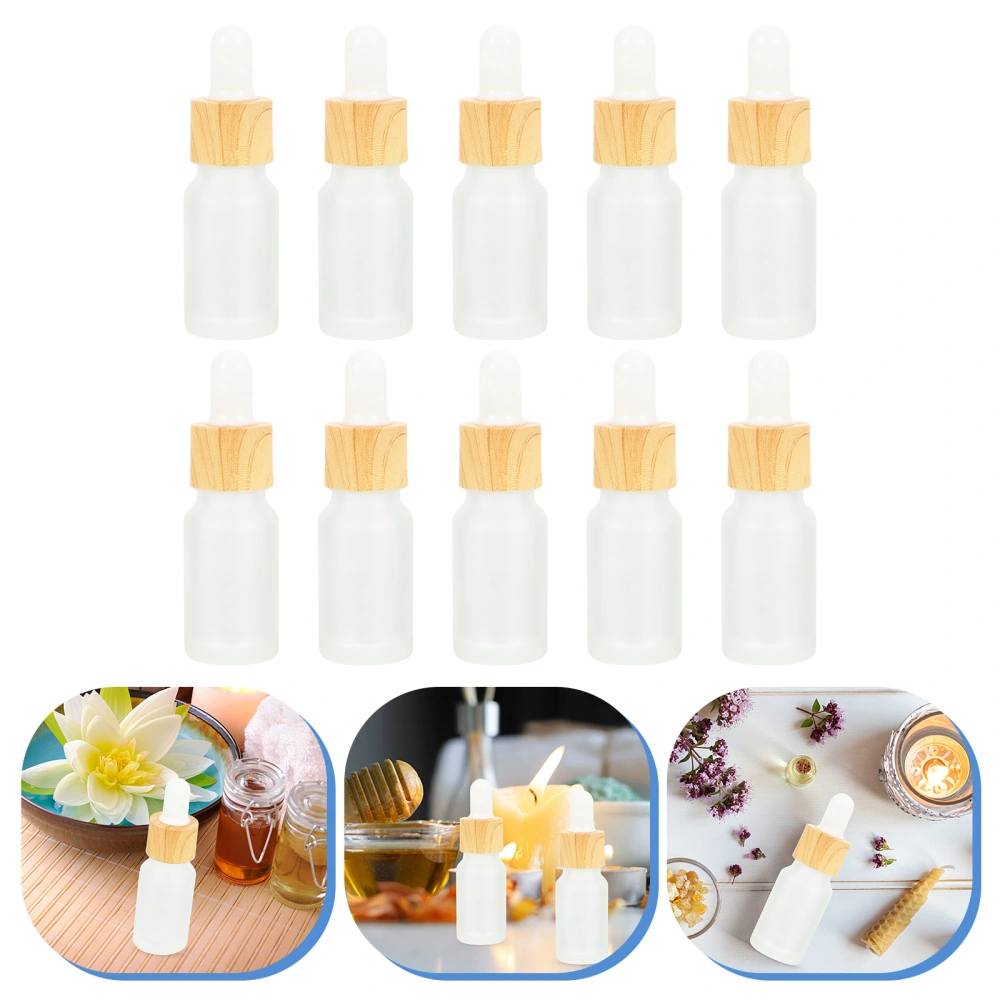 10pcs Dropper Makeup Bottles Essential Oil Bottles Dispenser Bottles (10ml)