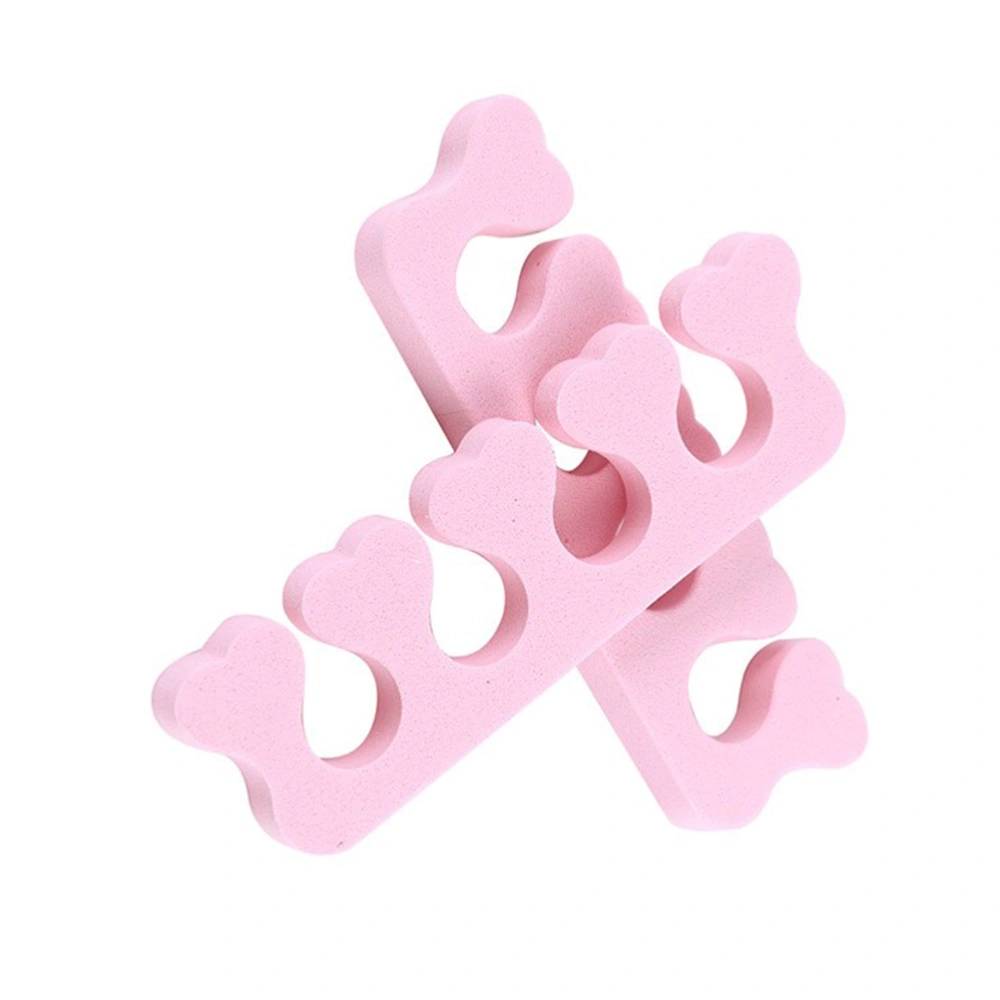 50Pcs Sponge Nail Finger Toe Separators Nail Art Pedicure Manicure Tools (Pink, 50Pcs/Package)