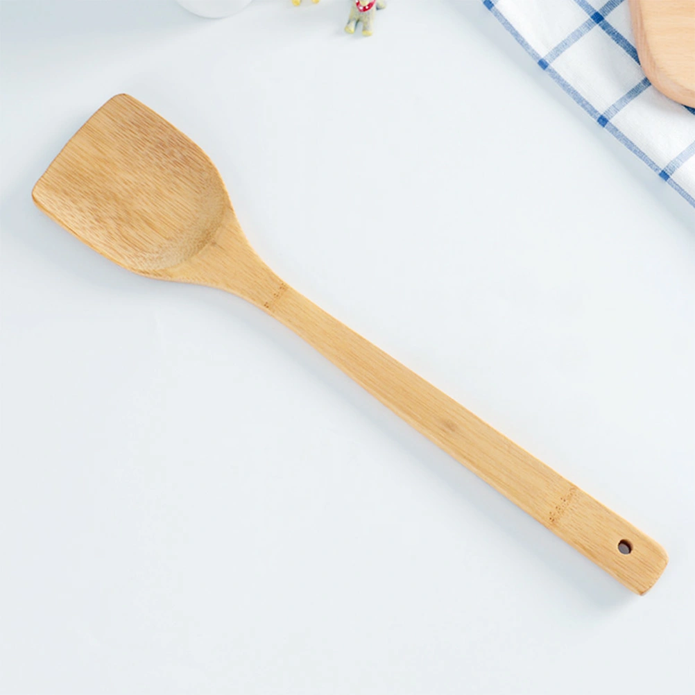 1pc Flat Shovel Wooden Cooking Spatula Non Durable Multi Functional Cooking Utensils Shovel 35CM for Home