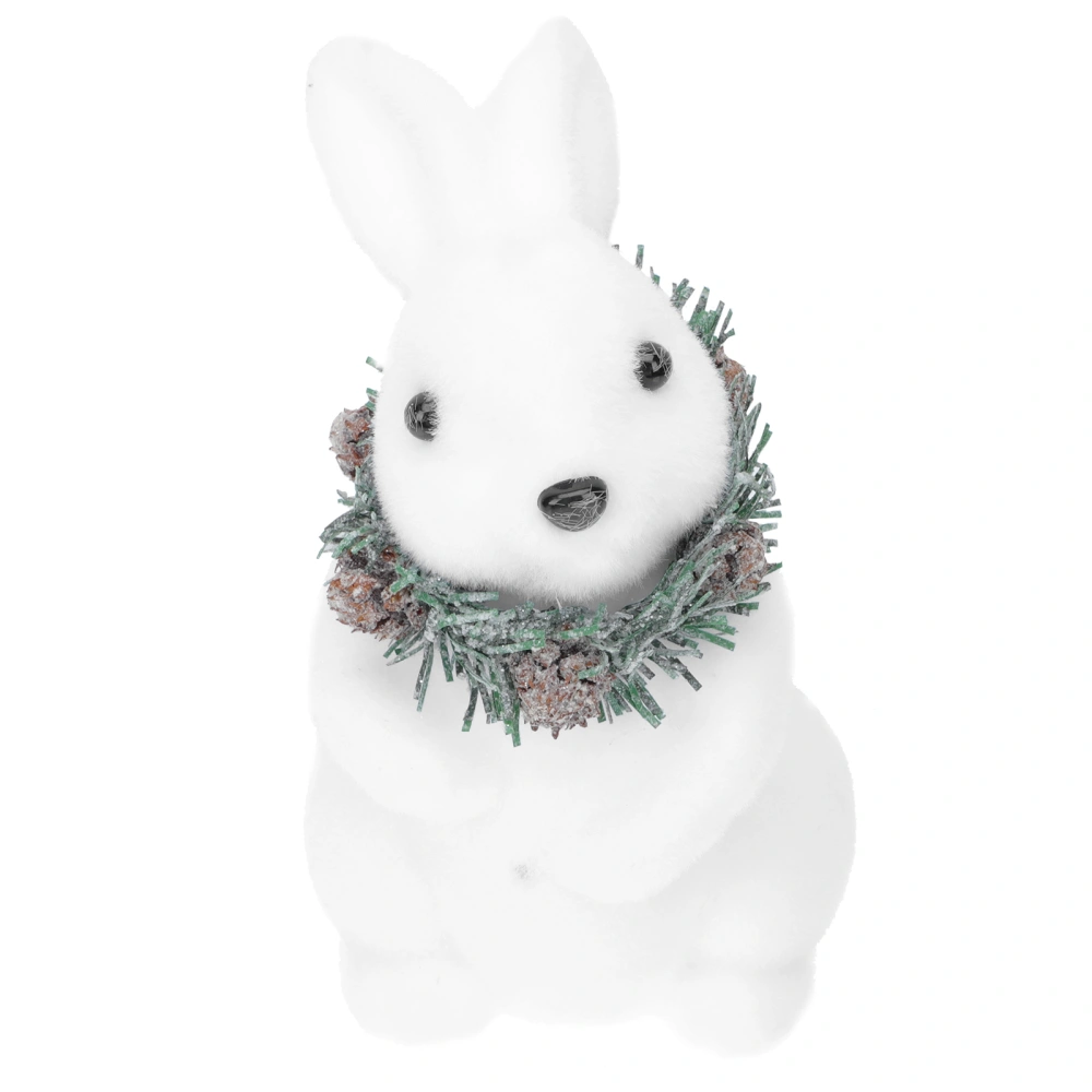 1Pc Bunny Decor Xmas Easter Holiday Decor Foaming Bunny Shape Desktop Decor